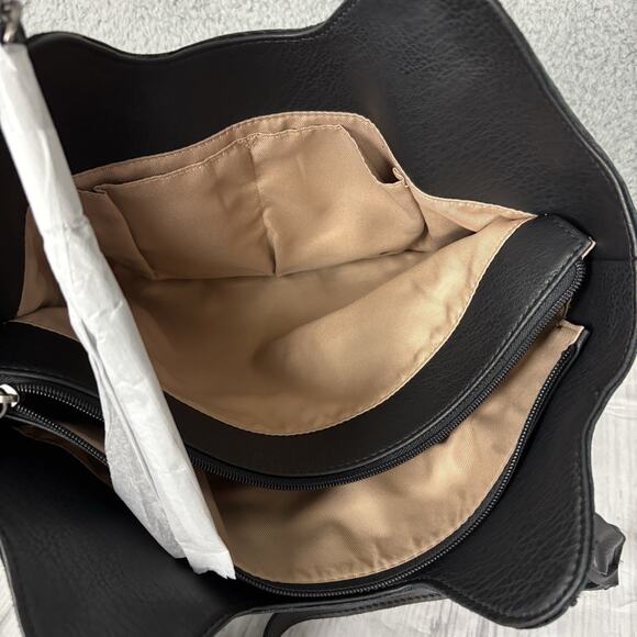 The Sak Shoulder Bag Buttery Leather Large Black Tassels New NWT - Picture 14 of 16